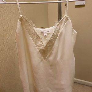 BRAND NEW Never Worn Cream Lace V-neck Cami